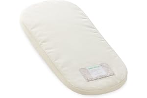 The Little Green Sheep M001E Naturmatratze Carrycot Mattress - To Fit iCandy Cherry Only, beige