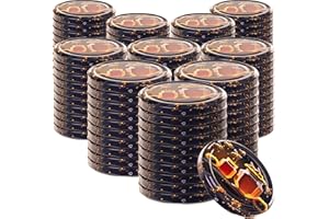 KADAX Coperchio a vite fi82 mm x 100 pz, set di coperchi twist-off in metallo, coperchi di ricambio per barattoli da conserva, con 6 denti di chiusura per vasetti e barattoli (miele nero)