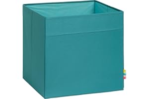 Storanda | MIO Aufbewahrungsbox Regal | Faltbare & Extra Stabile Kallax Boxen Aufbewahrung | Aufbewahrungskorb Regalbox für Würfelregal | Ideal für Zuhause & Kinderzimmer | 33x33x33 cm | Petrol