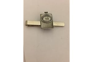 PRIDEINDETAILS Whisky Hipflask R20 English Pewter emblem on a Tie Clip (slide) Handmade In Sheffield
