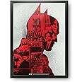 MCSID RAZZ Epic Stuff - The Batman -Design A4 Size Wall Poster (With Frame) - Officially Licensed By Warner Bros, USA. (Red Gotham)