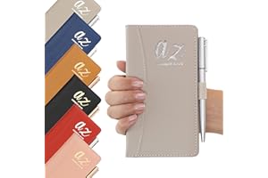 Evelay Address Book A-Z Grey Index Hard Back Cover Slim Address & Pen Telephone Alphabetical Tabs (Grey)