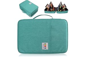 AYVANBER Kolorowy piórnik o dużej pojemności, organizer z 304 przegródkami, wodoodporny woreczek do przechowywania, żelowy marker, piórnik na pędzle kosmetyczne, ołówki i długopis żelowy, używany dla