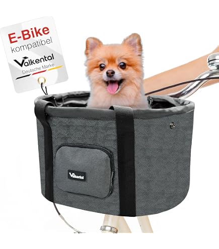 Trasportino Per Cani Da Bicicletta Anteriore Navaris – Portata 10 Kg, Sicuro E Stabile, Con Cinghie Di Fissaggio