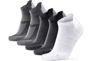 DANISH ENDURANCE Chaussettes de Sport Courtes, Respirantes & Anti-Ampoules, Homme Femme, 3 ou 5 Paires