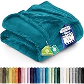 Utopia Bedding Fleece Blanket, Sofa Blanket - (Turquoise, 150 x 200 cm) | Microfibre Blanket - Warm Lightweight Warm Plaid fo