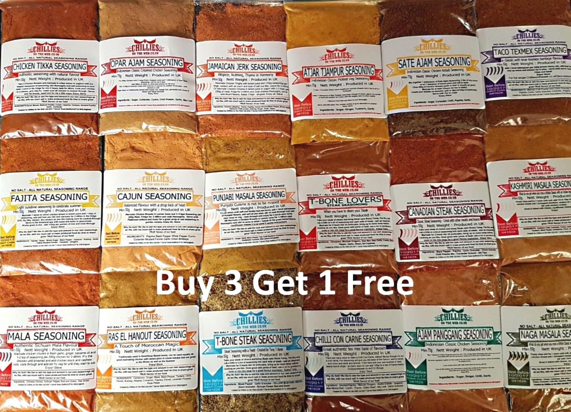 Get 4 Packs for the price of 3 - Seasonings Rubs Marinades - Spices on the Web - Ajam Pangang 100g