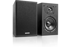 Denon SC-M41 60W Noir Haut-Parleur - Hauts-parleurs (2-Voies, 2.0 canaux, avec Fil &sans Fil, 3,5mm/USB/Bluetooth, 60 W, Noir)