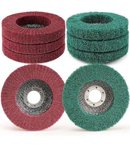 12.5 X 2.2cm Disque De Ponçage à Lamelles En Fibre De Nylon, Lot De 6 Pour Meuleuse Angle Pour Nettoyage Pour Nettoyage Et Polissage 99416483