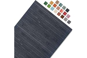 CosìCasa Tappeto Bamboo Cucina Antiscivolo – Passatoia Cucina Idrorepellente, Facile da Pulire | Tappeto Cucina Antiscivolo Lavabile al Metro – Tappeto Bambu (Nero, 50x400 cm)