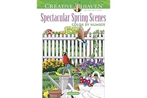Creative Haven Spectacular Spring Scenes Color by Number