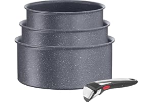 ‎TEFAL Tefal Ingenio Natural On Zestaw Patelni, Aluminium, Czarny, 4 elementy