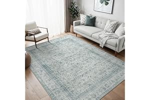 BEIMO Tapis bohème pour salon, chambre à coucher, vintage, lavable, à poils courts, antidérapant, pour cuisine, 160 x 230 cm
