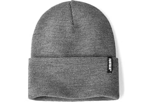 FURTALK Beanie Hats for Women Men Acrylic Knit Cuffed Hat Soft Warm Slouch Ladies Skull Cap Unisex Winter Hats for Men Women