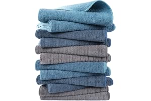 POLYTE Handduk Frotté Mikrofiber Mångsidig 330 GSM, 40,6x71,1 cm, 12 st