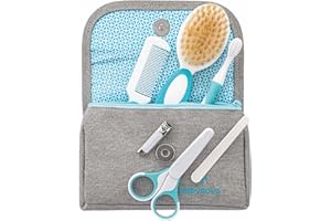 Baby-Nova Pflegeset Kamm Babyschere Bürste Clip Zahnbürste 12 Teile