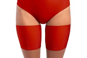 looksy - Fascia elastica per coscia, unisex, anti-sfregamento, elasticizzata, per evitare sfregamenti sulle cosce, in silicone antiscivolo