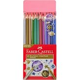 Faber-Castell &Uuml;&ccedil;gen Kuru Boya Kalemi Metalik Renkler 12'li