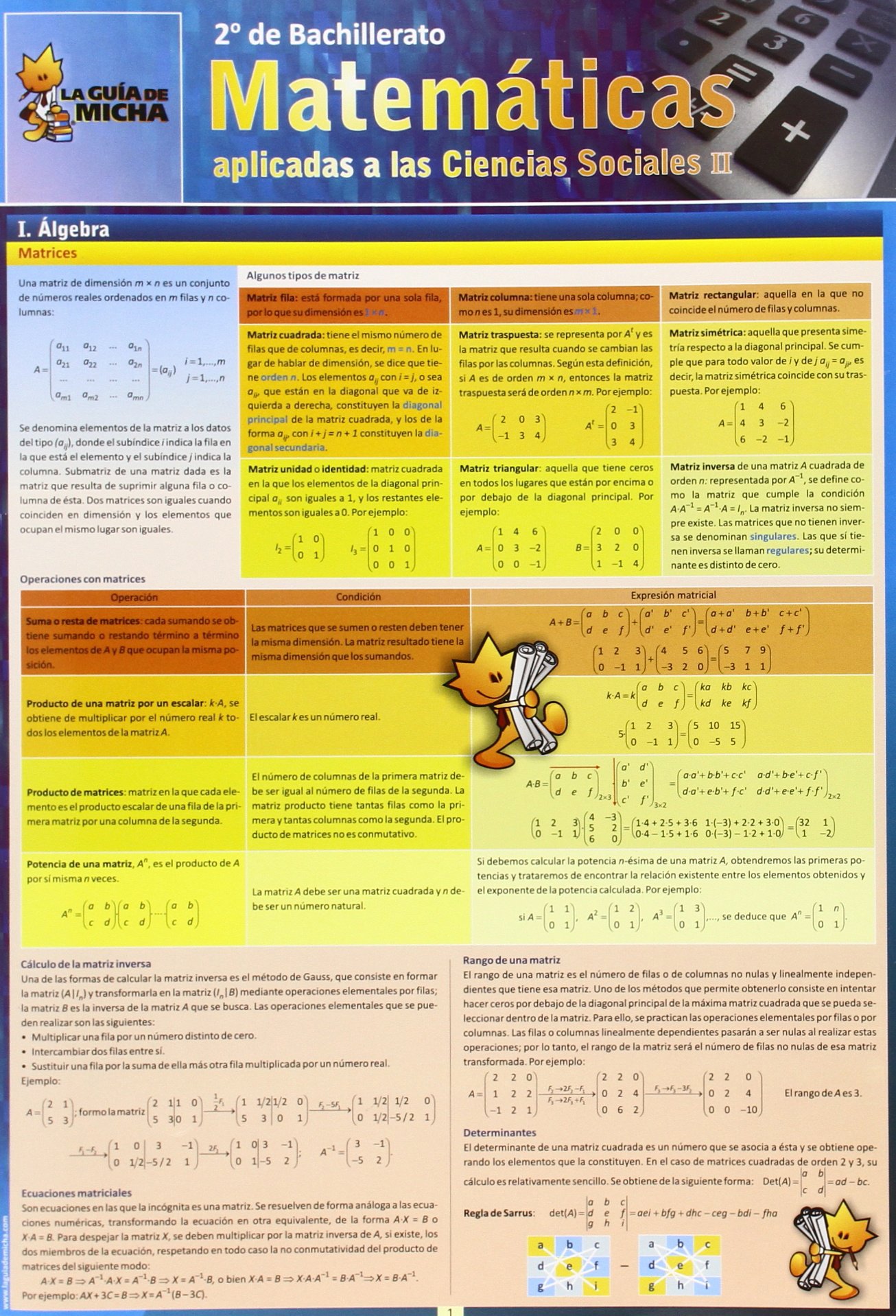 La Guía de Micha: Matemáticas Aplicadas a las Ciencias Sociales, 2º de Bachillerato