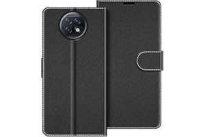 COODIO Funda Xiaomi Redmi Note 9T 5G con Tapa, Funda Movil Xiaomi Redmi Note 9T 5G, Funda Libro Xiaomi Redmi Note 9T 5G Carcasa Magnético Funda para Xiaomi Redmi Note 9T 5G, Negro