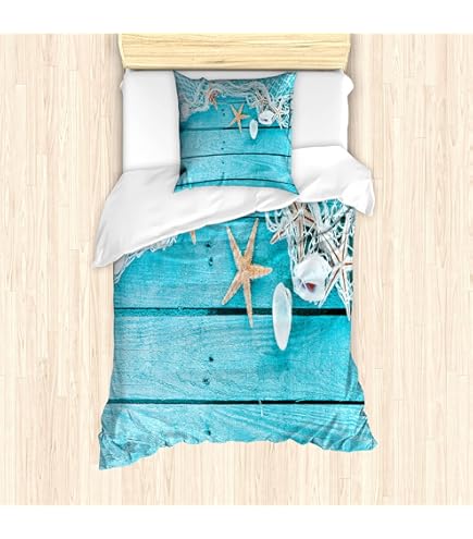 MARBRE 3D Bettwäsche 135x200cm - Mikrofaser Kinderbettwäsche Maritim