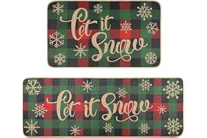 ELETIFFI Weihnachtsdeko Teppich Wohnzimmer Weihnachten Schlafzimmer Schmutzfangmatte Küchenteppich Läufer Christmas Ornaments Küchenläufer Fussmatte Flur Wohnzimmerteppich FußMatte Innen Teppiche Außen Deko