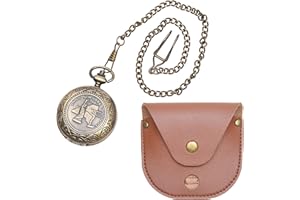 Kare & Kind Bussola Vintage con Catena - Strumento di Sopravvivenza per Orientamento - Uso all'Aperto, Campeggio, Backpacking, Trekking, Canottaggio, Scout - Include Piccola Borsa in Finta Pelle