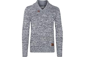 !Solid SDPhil Herren Pullover Strickpullover Grobstrick Pullover mit Schalkragen