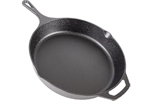 nuovva Pre Seasoned Cast Iron Skillet Frying Pan - Oven Safe Grill Cookware for Indoor & Outdoor Use – Cast Iron Pan (12 inches – 32cm)