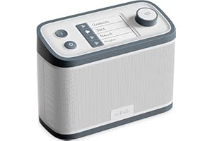 RELISH Radio Dab/FM et Lecteur de Musique Portable Simple pour Les Personnes âgées, Les Personnes souffrant de démence et d'Alzheimer ou malvoyantes - Grands Boutons, Design Simple, Facile à Utiliser