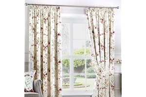 Fusion - Jeannie - Curtains, 229 x 183cm, Red