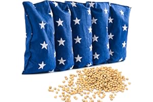 Amilian Cherry Stone Cushion 50 x 20 cm Heat Compress Grain Pillow Cherry Stone Bag Cushion for Children Adults Ideal as Massage Cushion Cold Cushion