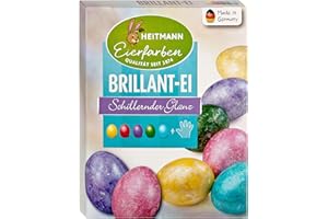 Heitmann Eierfarben, BrillantEi flüssige mit GlanzEffekt fünf Farben für weiße und braune Eier geeignet, 1 stück