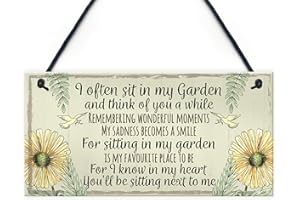 RED OCEAN Placa de jardín de verano para casa de jardín, cobertizo de amistad, regalo conmemorativo para mamá y nan