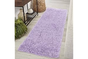 GULLAMBO Fluffy Shaggy Runner Rug – Soft, Non-Slip & Washable Long Pile Carpet for Hallways, Bedrooms, Stairs & Living Rooms – Perfect for High-Traffic Areas, Entryways & Landings