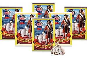 MSDM Yellowstripe Trevally Extra - (6 x 36 g) Natur Snack séché et salé I Low Carb I High Protein I Fitness Snack I Poisson séché riche en oméga - 3 sans additifs I pour hommes et femmes