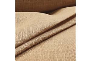 PANINI TESSUTI Juta Tessuto in Fibra Naturale - ritagli da 2-5 - 10 mt x 1,40 mt di altezza (LUX, Al Metro)