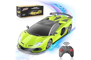 JOLLY FUN Lambo, Ferngesteuertes Auto, 1:24 Offiziell Lizenziert Modellauto, RC Modell Spielzeug Car Geschenk für 3-18 Jahre Kinder, Grün