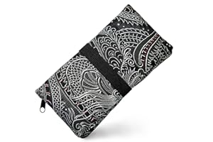 PG MASK GUGGIARI® Blague à Tabac en Tissu Doux avec Compartiments Pratiques pour: Filtres Tips, Papier à Rouler et Briquet – Pochette pour Sachet de Tabac à Rouler de 30/50 g (Chinese Dragon)