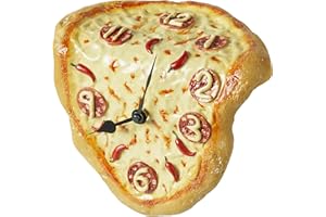 GREENHURST Melting Pizza Shelf Clock