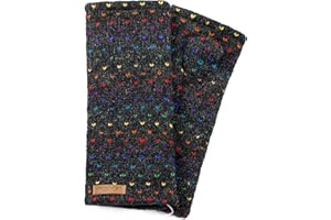 McRon Damen Gestrickte Pulswärmer Stulpen Modell Ines regenbogen