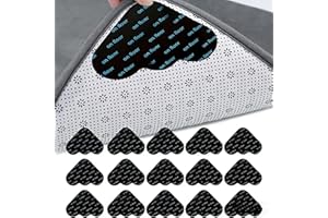 Vikrami lighting 16 Pcs Rug Grippers, Anti Slip Rug Underlay Stickers, Carpet Grippers,Grippers Laminate, Rug Underlay, Carpet Stickers, Reusable Carpet Grippers Rug Grippers for Laminate Floor