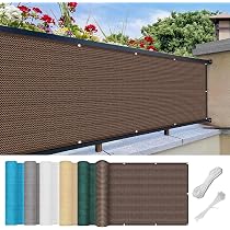 Balkon Sichtschutz 50x1600cm Aus HDPE – Ohne Bohren, UV-beständig, Blickdicht. Für Balkon, Terrasse & Garten