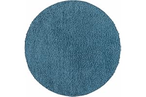 ‎CARPETSALE24 Carpetsale24 Shaggy Hochflor Teppich Wohnzimmer 160 cm Rund Türkis Modern - Teppich Flauschig, Extra Weich, Pflegeleicht und einfarbig - für Schlafzimmer, Esszimmer - Ideal als Küchenteppich