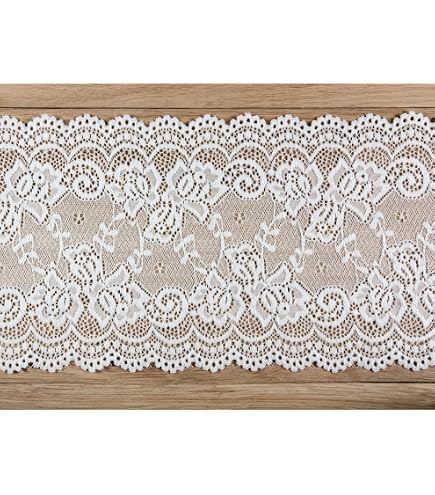 Blumen-Stickborte - 6 Cm Breit, 2 M Lang, Aus Polyester, Für Nähen & Deko