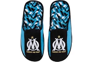 OLYMPIQUE DE MARSEILLE Chaussons Om - Collection Officielle Taille Homme