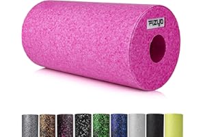 ‎FIZYO Wałek Do Fitnessu, Jogi, Rehabilitacji, Pilatesu, Wałek do Samodzielnego Masażu Pleców Kręgosłupa, Mięśni Powięzi, Nóg Ramion, Powięziowy, z Pianki EPP o Średniej Twardości (Różowy, 30x15 cm)