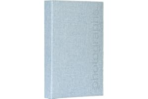 PFENNIG N SQUID Large Textured Linen Denim Blue Memo Slip In Photo Album Holds 300 6 x 4 Photos