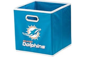 Franklin Sports NFL Aufbewahrungskörbe – zusammenklappbarer Würfelbehälter + Aufbewahrungskorb – NFL Büro, Schlafzimmer + Wohnzimmer Dekor – 27,9 x 27,9 cm