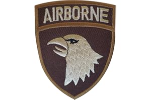 ELLU Iron/Sew On United States Army Airborne Patch Badge Ranger Soldier Paratrooper